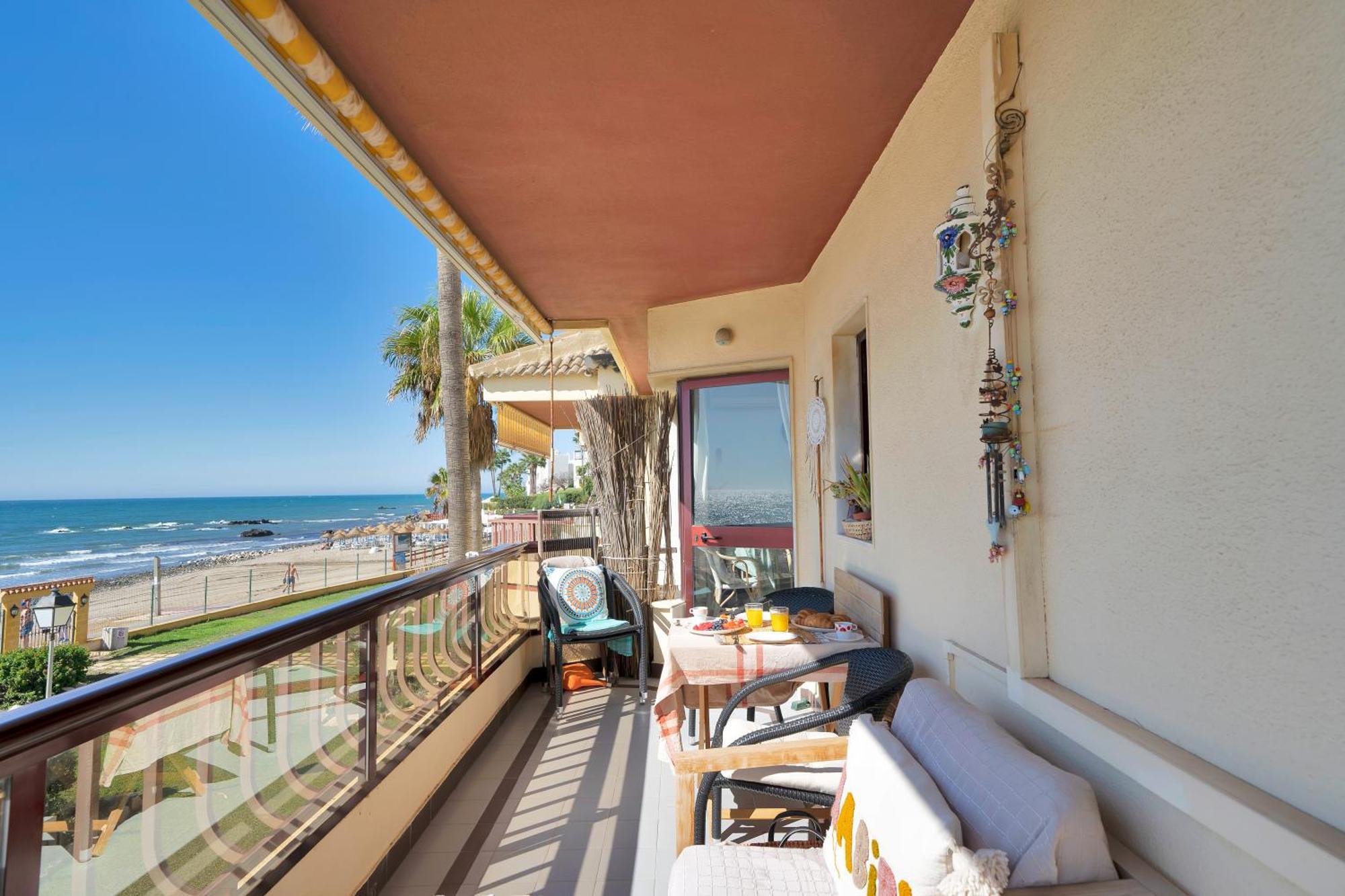 Casa Mar Apartamento Front Beach Con Wifi, Piscina, Padel Y Tenis - Lubina Del Sol Sitio de Calahonda Екстериор снимка
