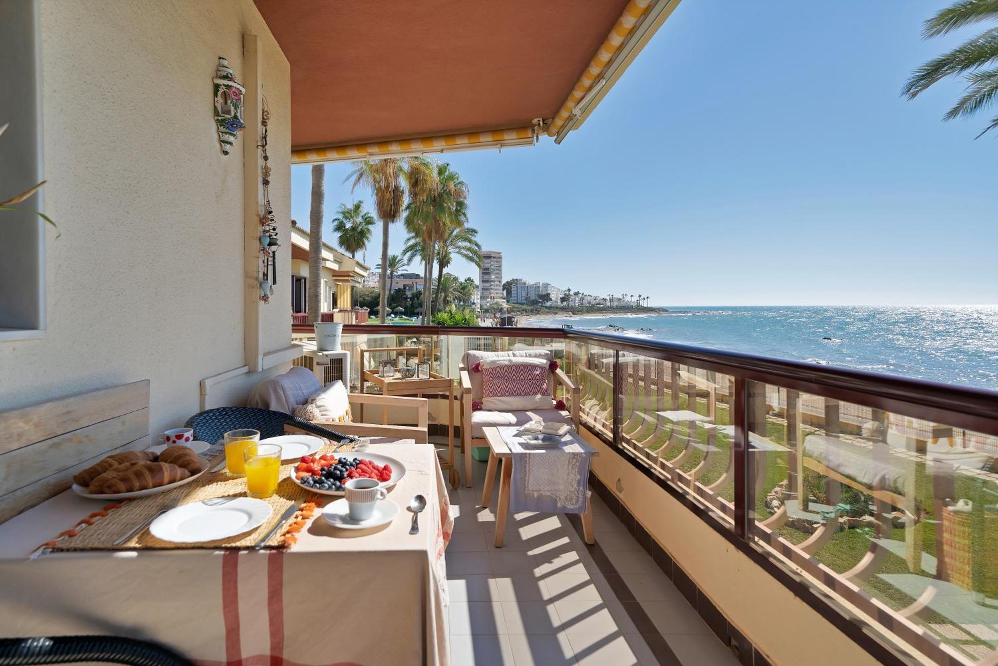 Casa Mar Apartamento Front Beach Con Wifi, Piscina, Padel Y Tenis - Lubina Del Sol Sitio de Calahonda Екстериор снимка
